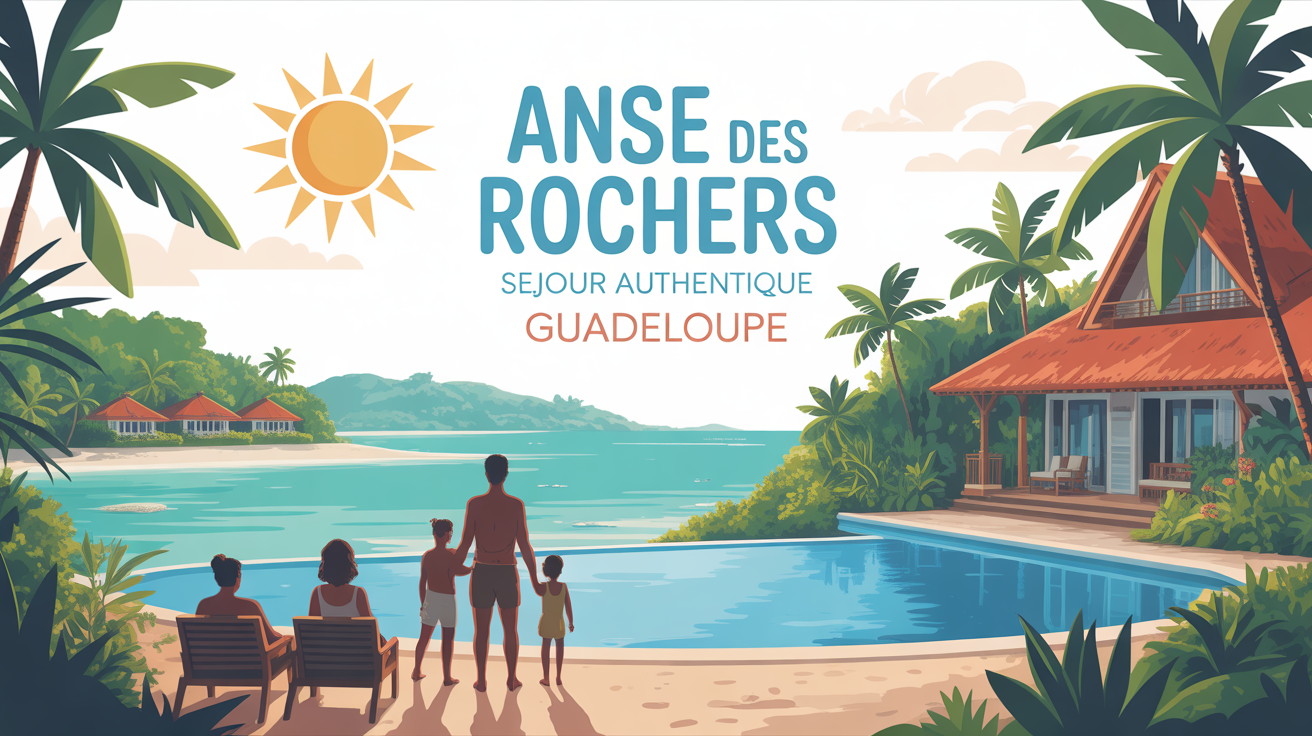 Résidence tropicale Anse des Rochers piscine plage Guadeloupe