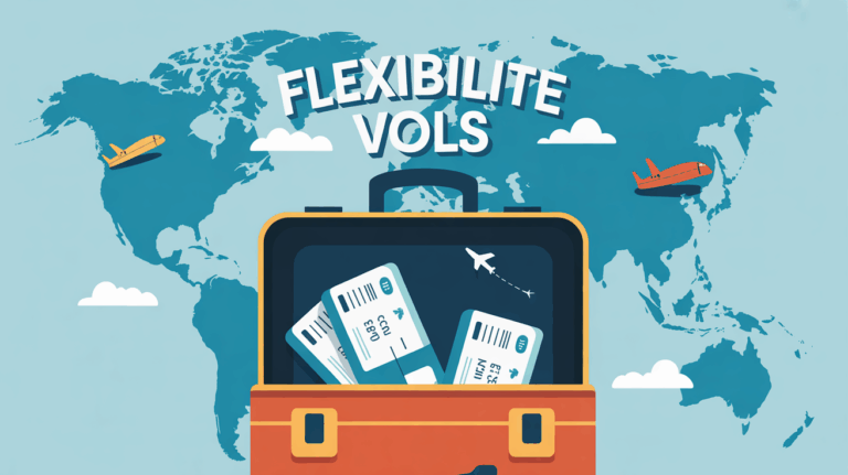valise illustration billets d'avion carte monde flexibilite vols