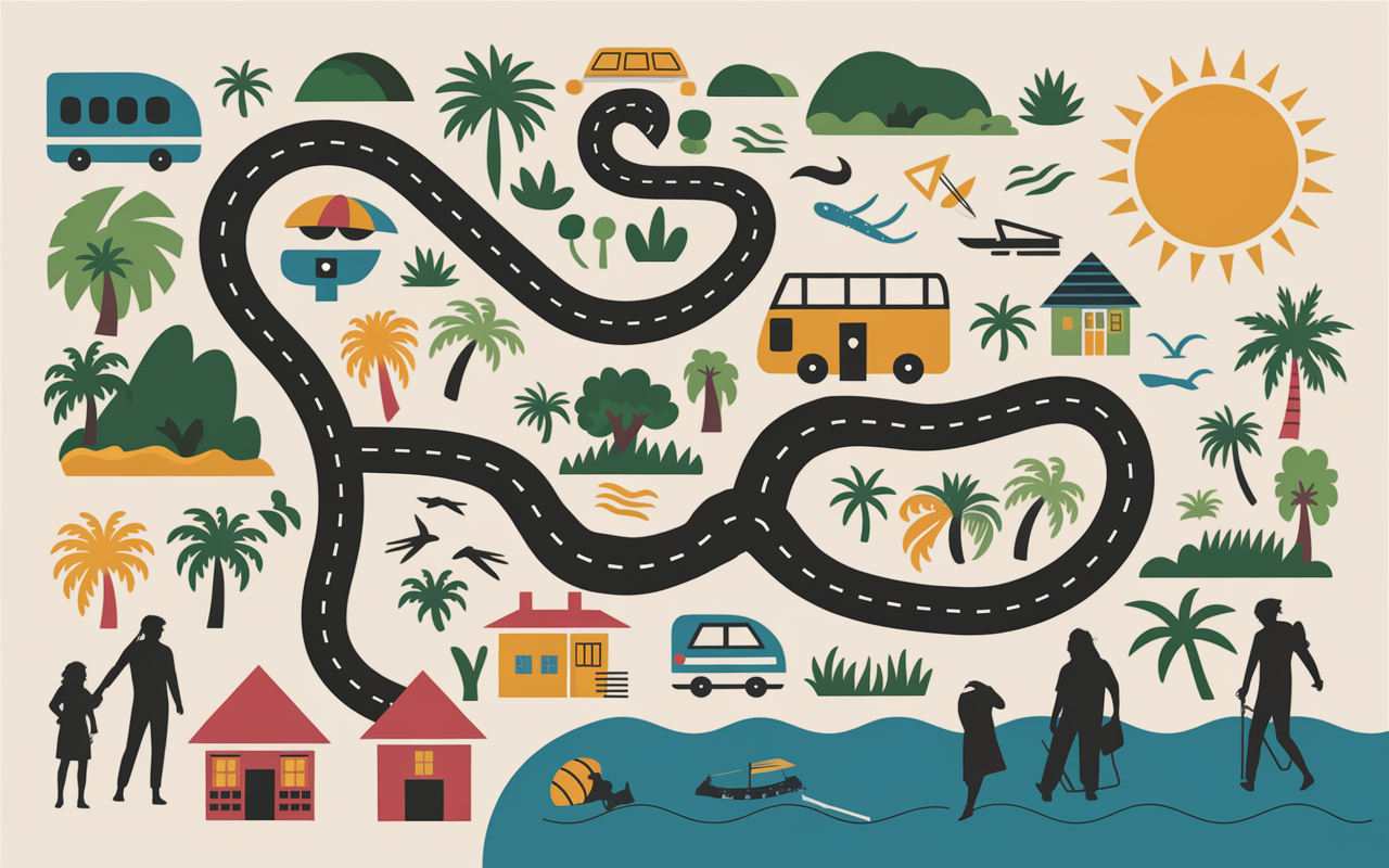 Carte guide Palomino Colombie accès transport