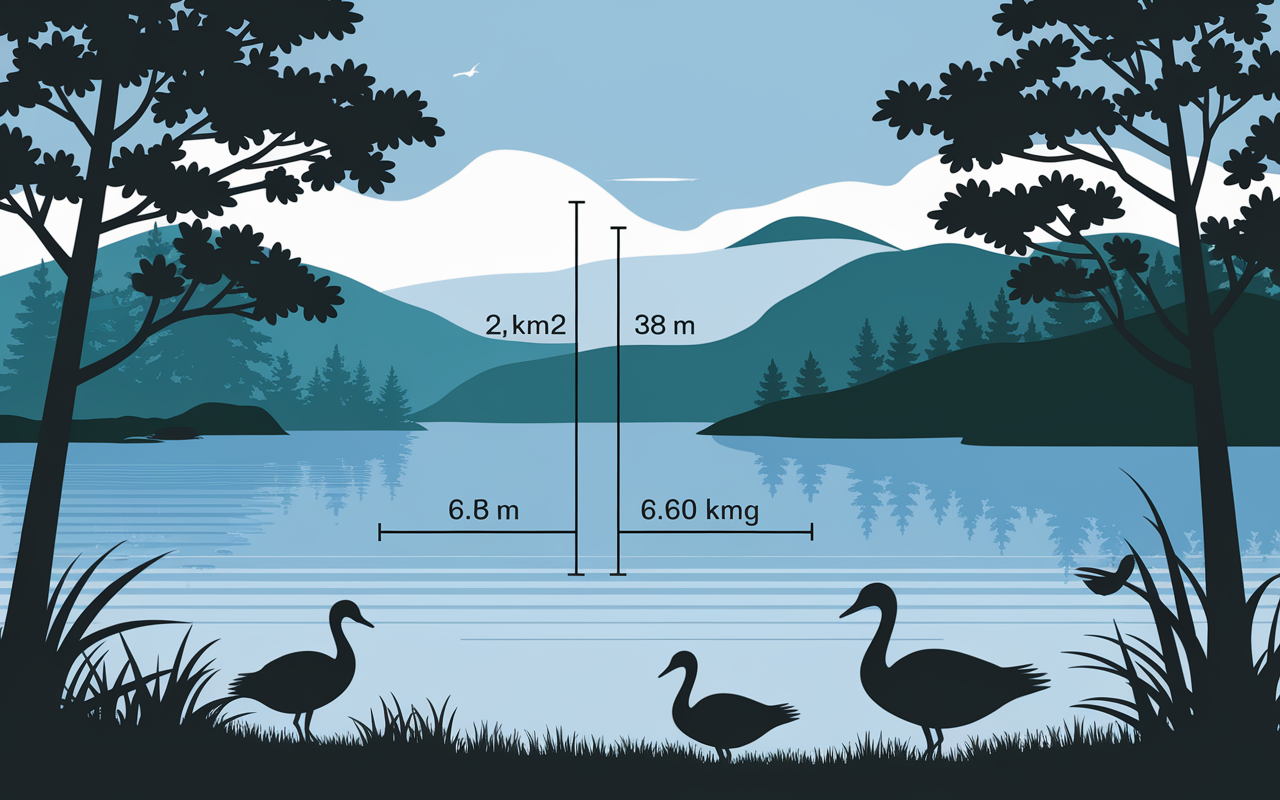 Dimensions Lac de Gerardmer illustration