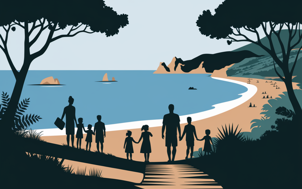 Sentier plage du Liouquet galets mer calme familles méditerranée