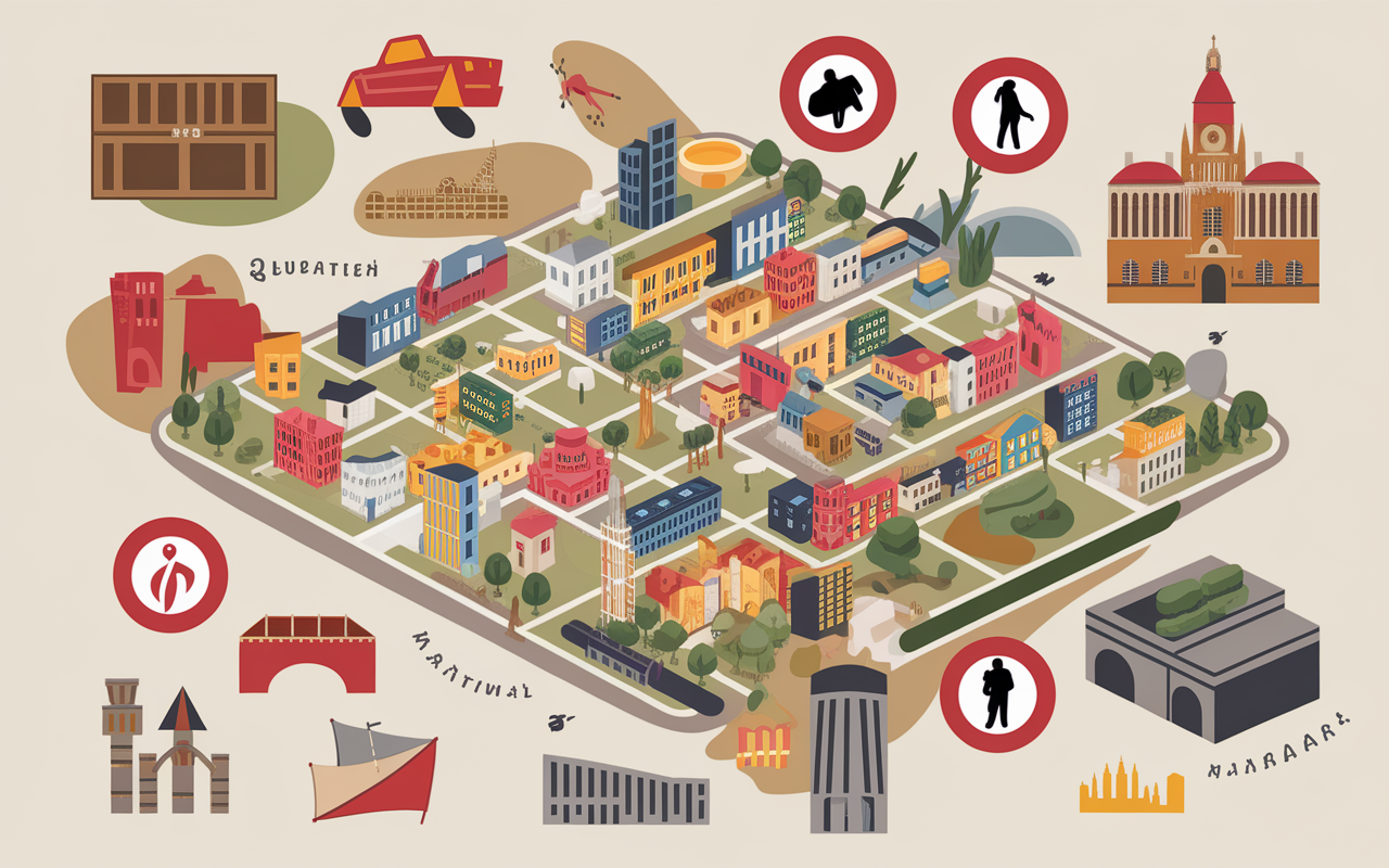 Securite a Riga image carte quartiers vigilance attention