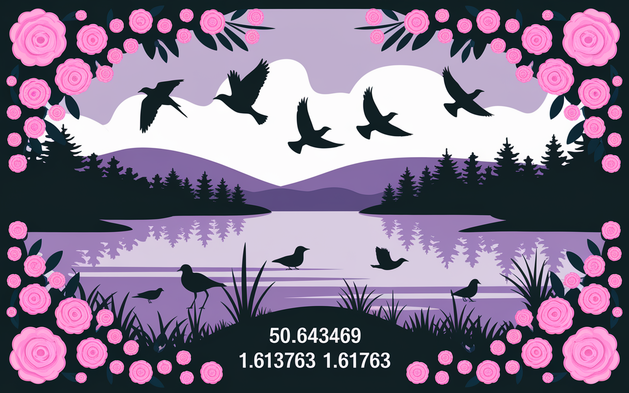 Vue panoramique lac des Miroirs, coordonnées GPS, oiseaux, roseaux