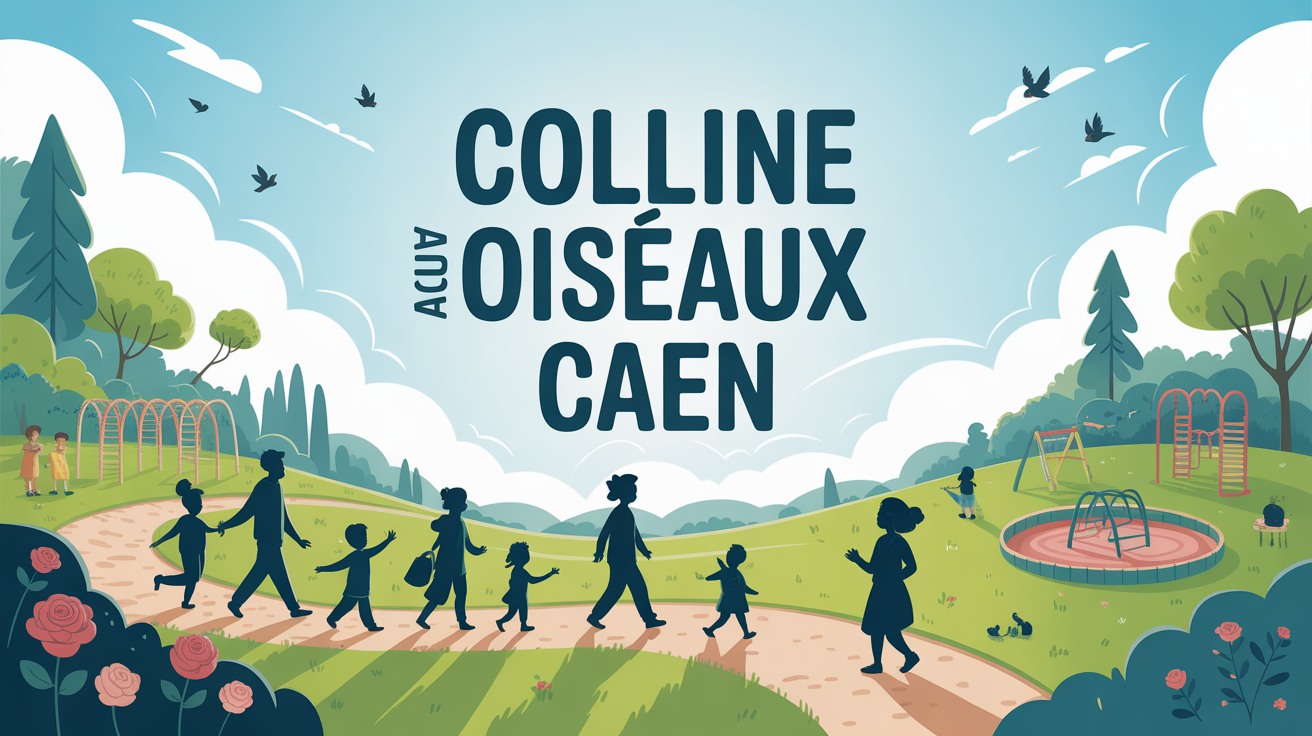 Parc Colline aux Oiseaux Caen, familles, roseraie, jeux, sentiers
