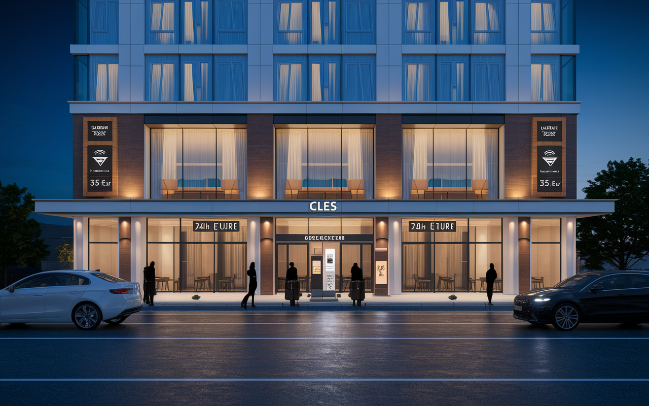Facade moderne EtapHotel étape SEO