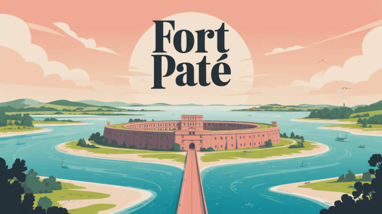 Illustration Fort Pate Gironde elliptique centre estuaire patrimoine Vauban