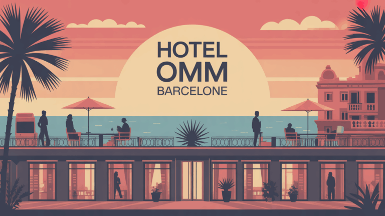 Hotel Omm Barcelone boutique hotel rooftop vue soleil