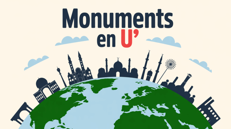 Illustration SEO monuments commençant par U