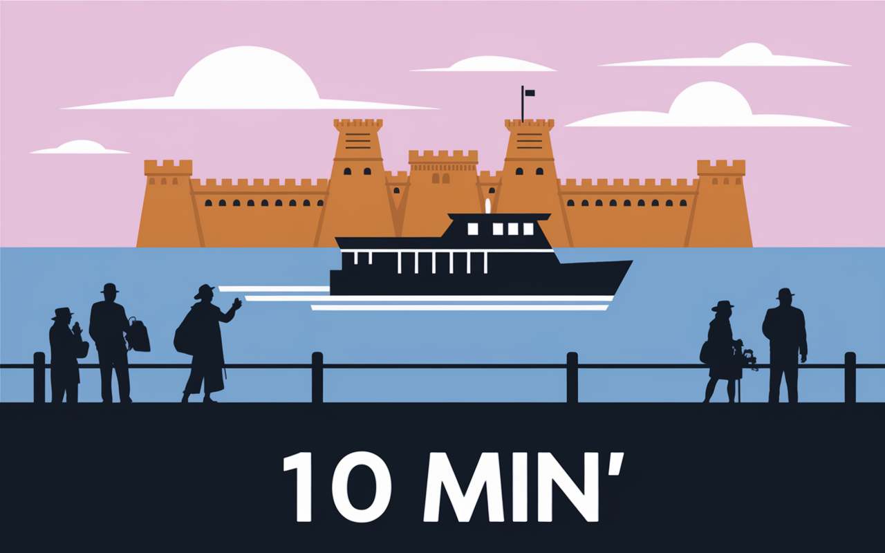 Touristes croisiere Fort Pate Gironde bateau estuaire visite 10 min