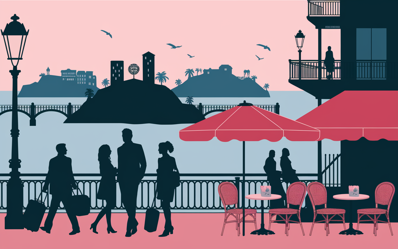 Scene urbaine Stockholm week end cafe ponts velo