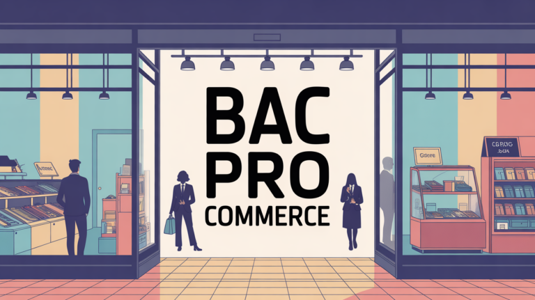 Bac Pro Commerce magasin moderne étudiants