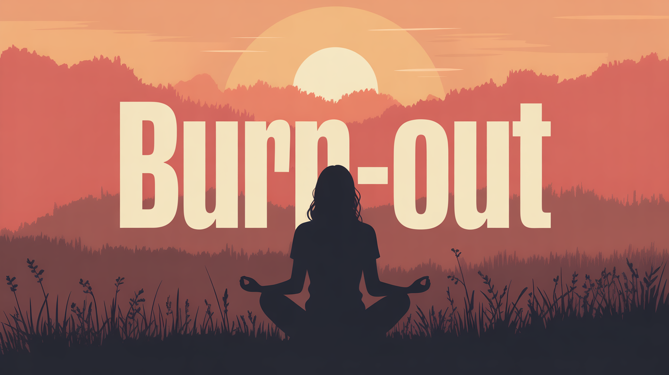 burn out lever soleil meditation colline brume