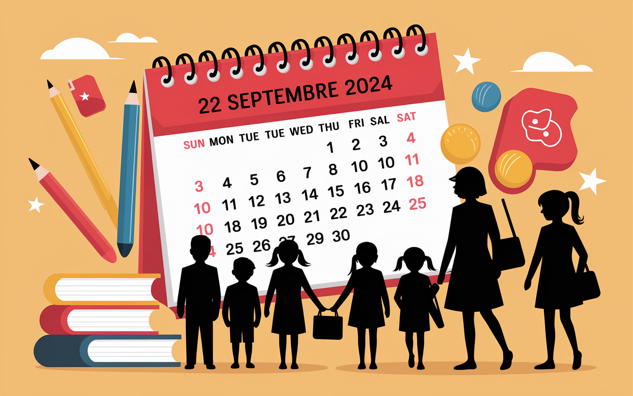 calendrier rentrée scolaire Algérie 2024-2025