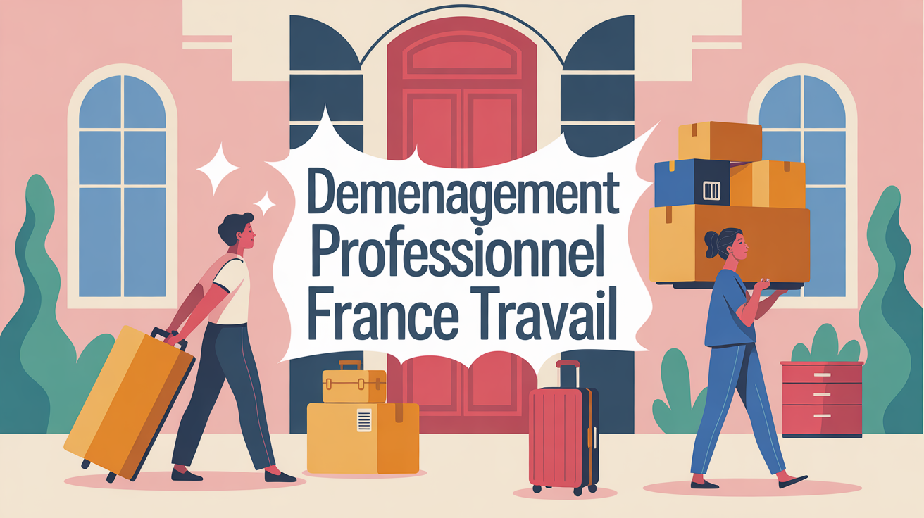 Personnes portant des cartons devant une maison, demenagement France Travail