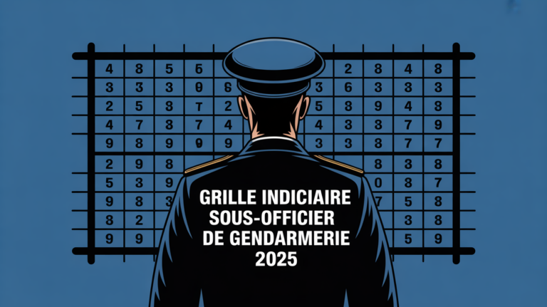 grille indiciaire sous officier gendarmerie 2025 chiffres