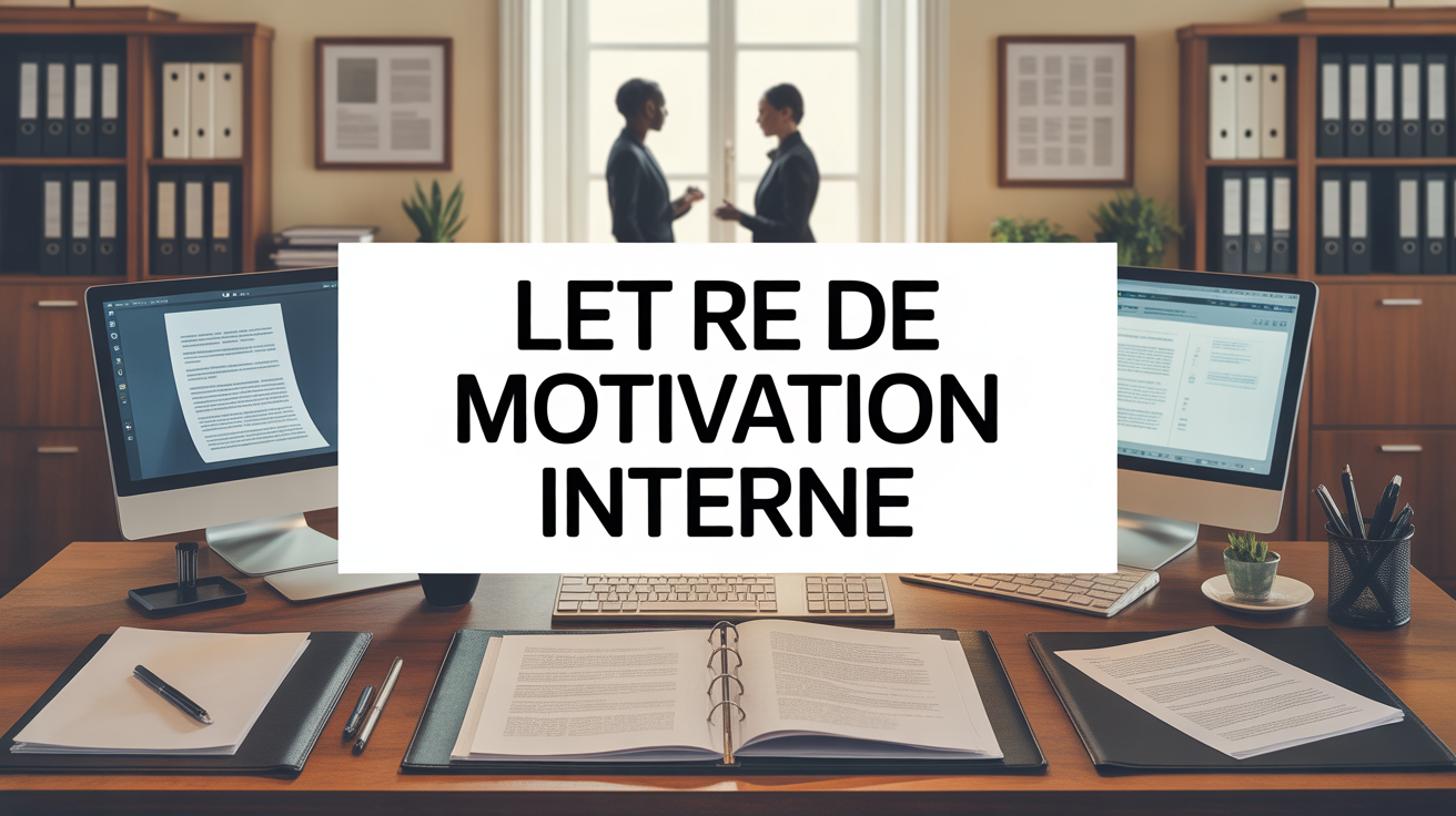 Bureau professionnel et document lettre de motivation interne
