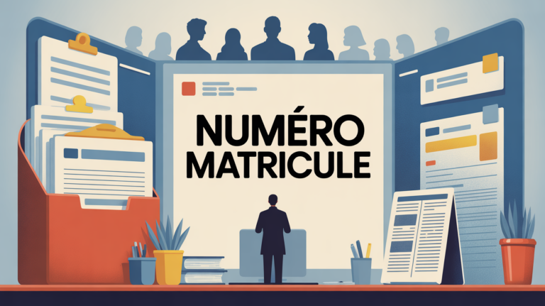 illustration dossier administratif numero matricule