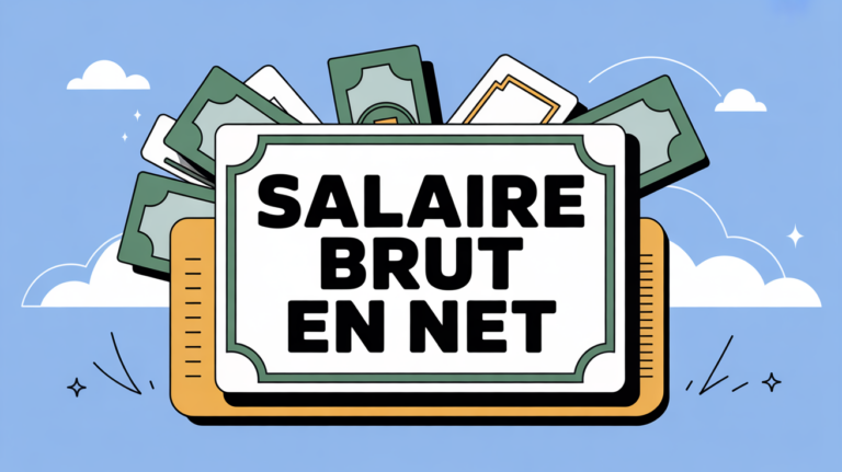 illustration fiche de paie salaire brut net
