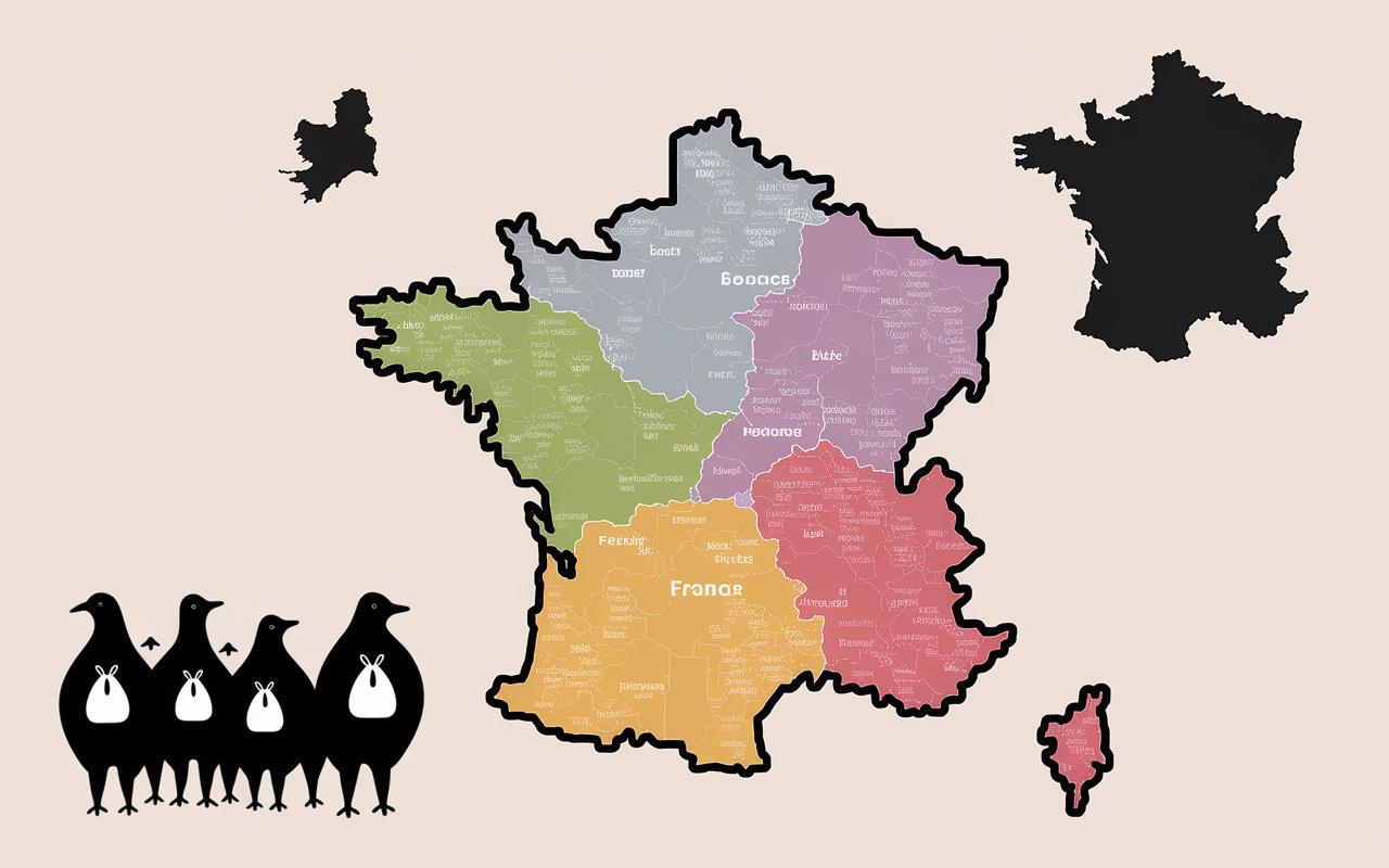 Carte zones scolaires France organisation vacances