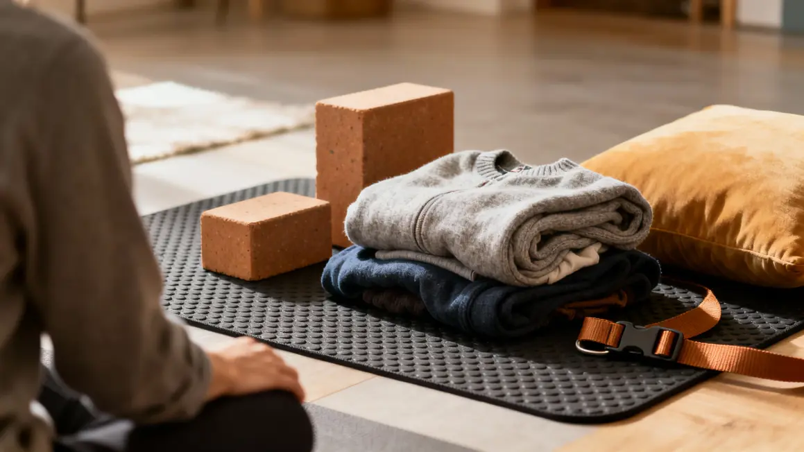 Accessoires yoga chez soi pour debutant