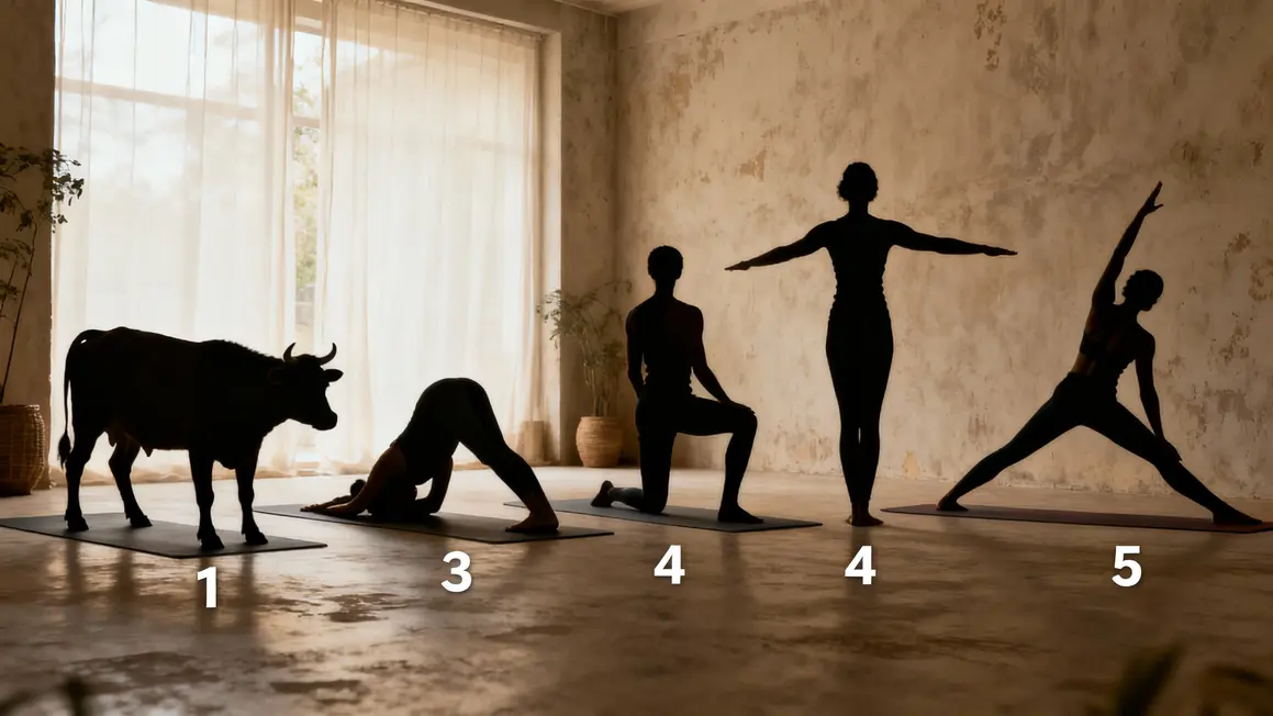 Illustration postures yoga debutant maison