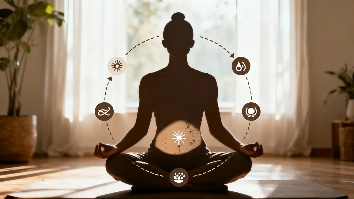 schema yoga perte de poids hormones souffle stress