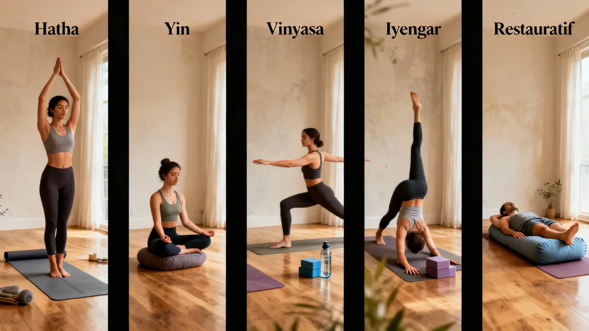 Tableau styles yoga debutant illustration