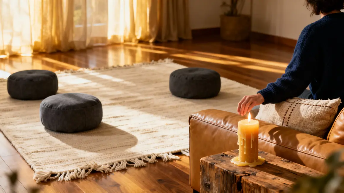 Structurer séance yoga maison matériel zen