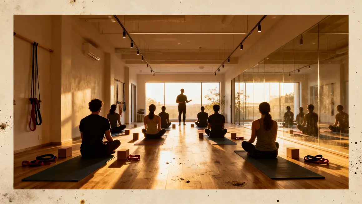 Couloir studios yoga Paris, accueil professeur et petits groupes