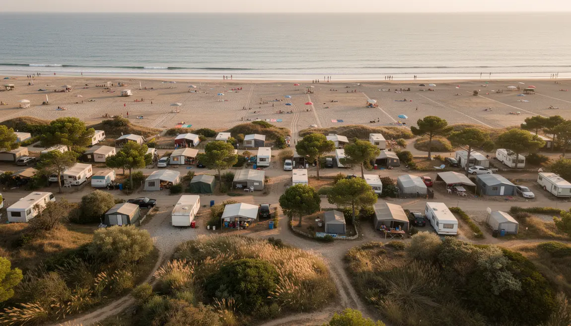 plus grand camping de france vue camping plage dunes