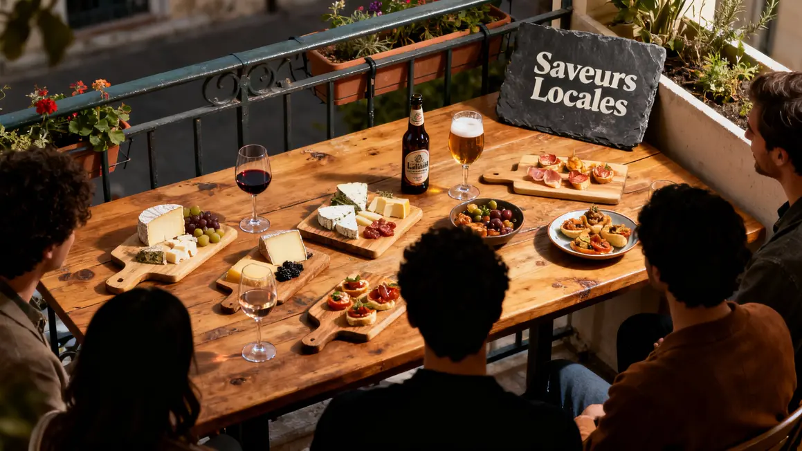 Table tapas Hyères saveurs locales bière vin