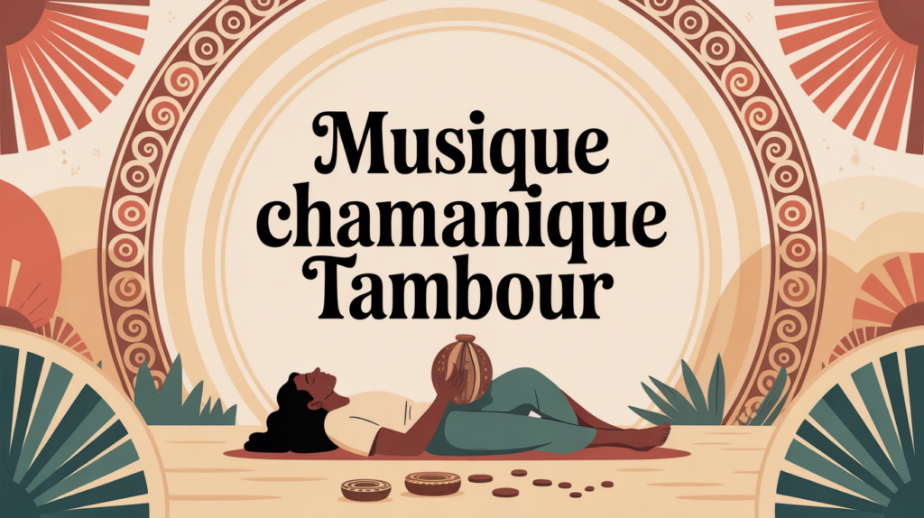 musique chamanique tambour illustration fond calme