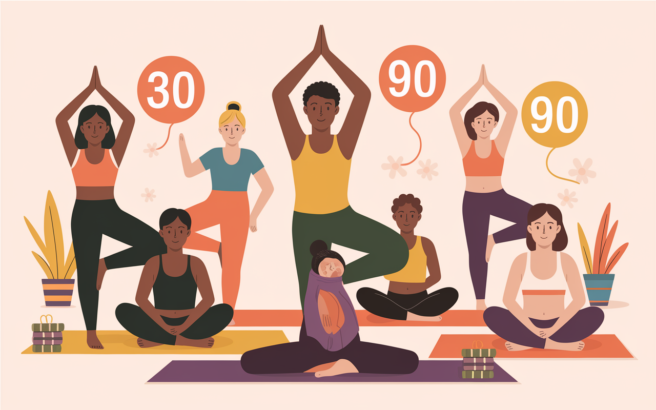 seance type yoga vinyasa etapes