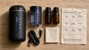 Meilleur diffuseur huiles essentielles sans fil, autonomie USB
