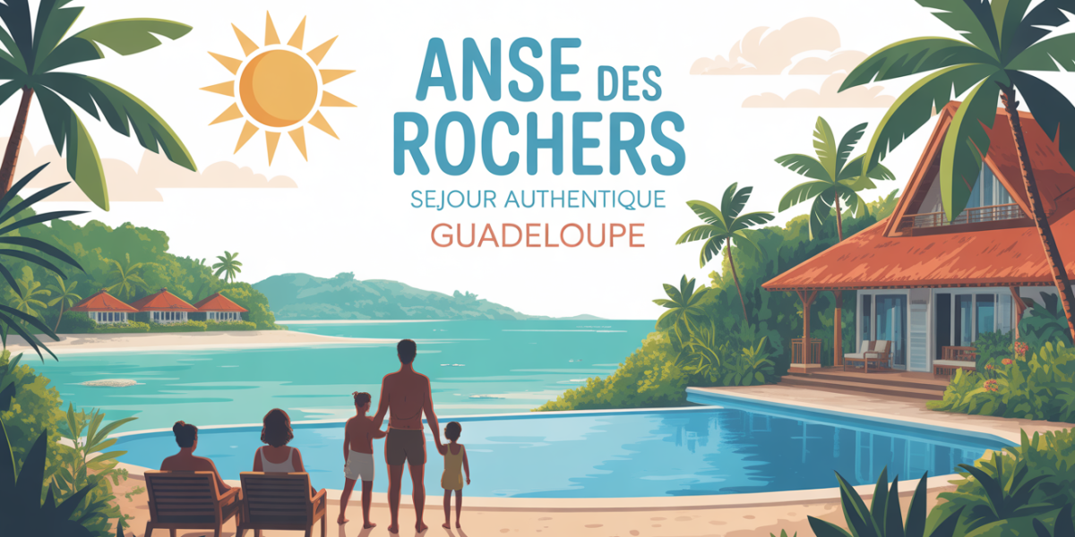 Résidence tropicale Anse des Rochers piscine plage Guadeloupe