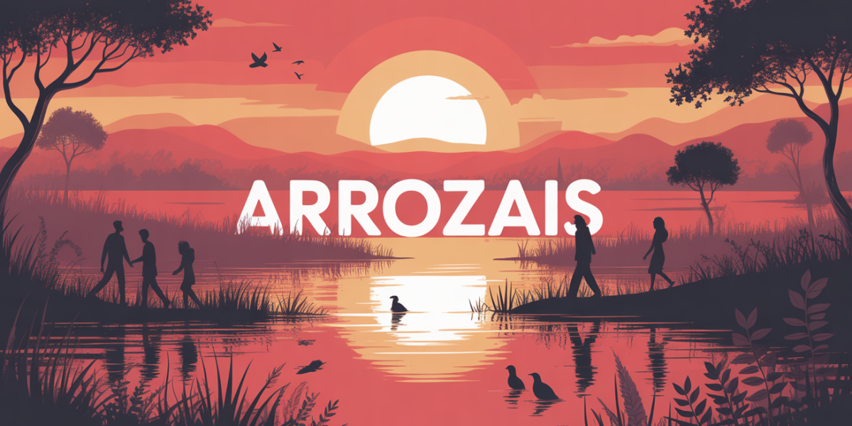 arrozais paysage riziere inondee famille oiseaux