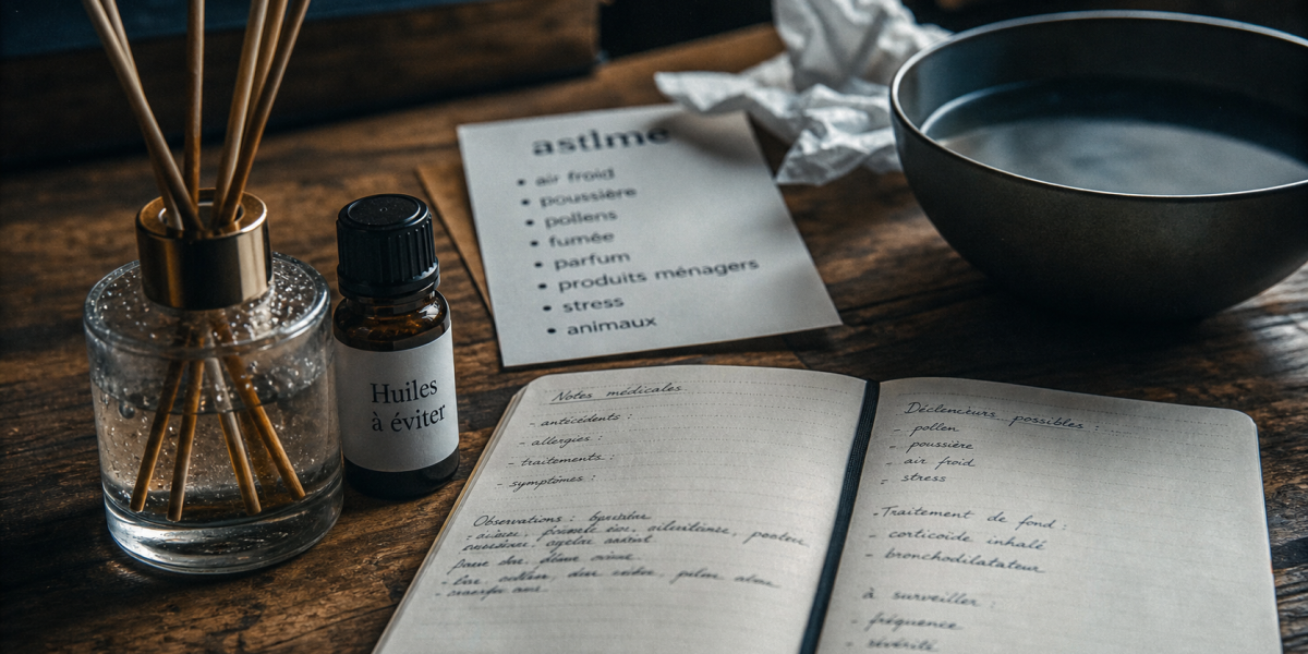 Asthme : huile essentielle à éviter, diffusion et inhalation