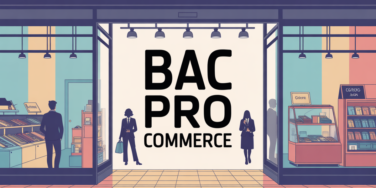 Bac Pro Commerce magasin moderne étudiants