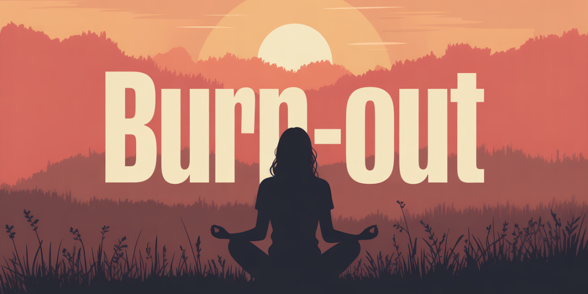burn out lever soleil meditation colline brume
