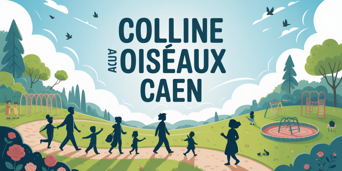 Parc Colline aux Oiseaux Caen, familles, roseraie, jeux, sentiers