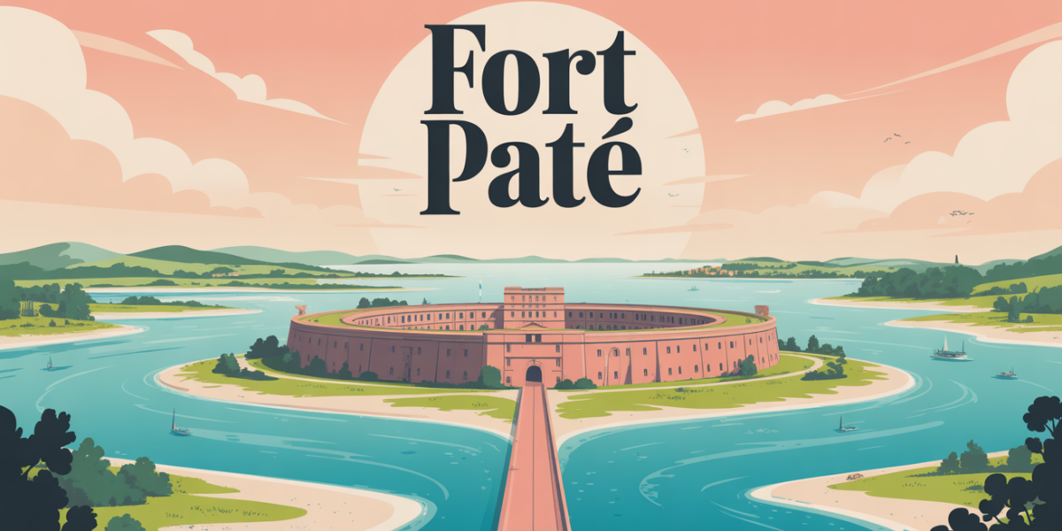 Illustration Fort Pate Gironde elliptique centre estuaire patrimoine Vauban
