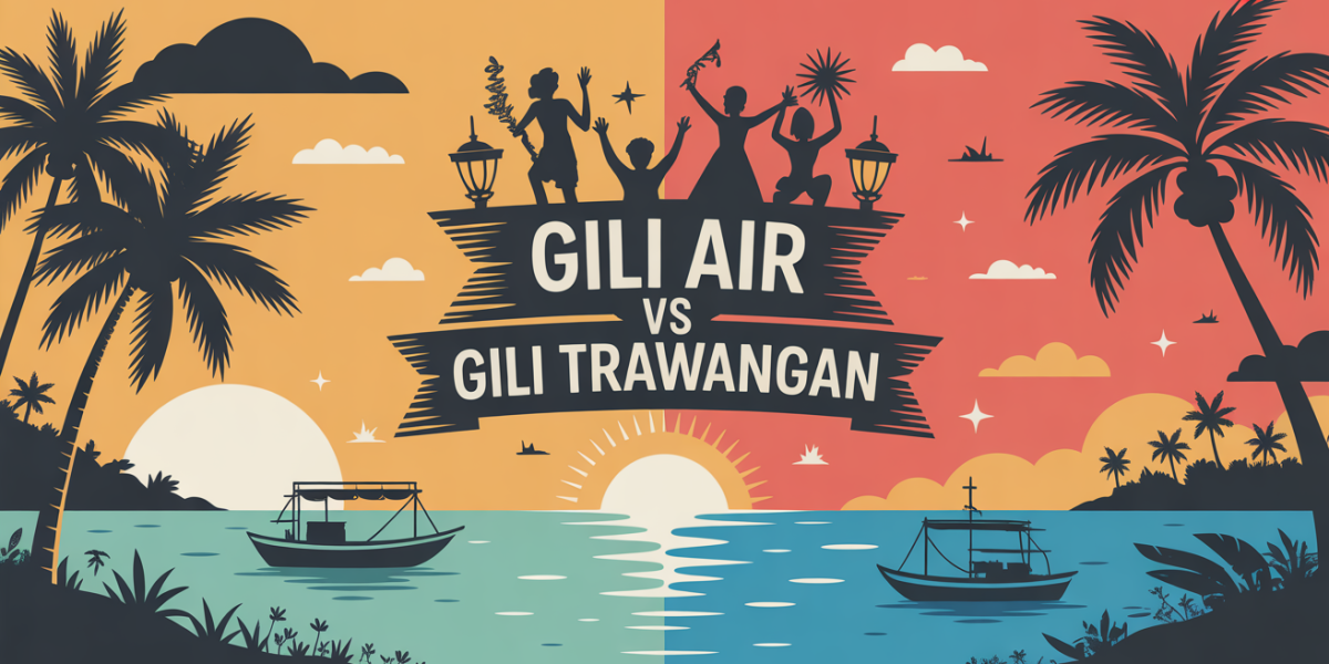 Gili Air et Gili Trawangan contraste îles atmosphères plages