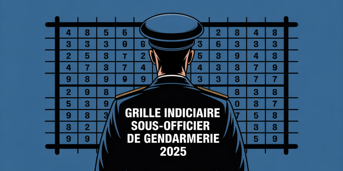 grille indiciaire sous officier gendarmerie 2025 chiffres