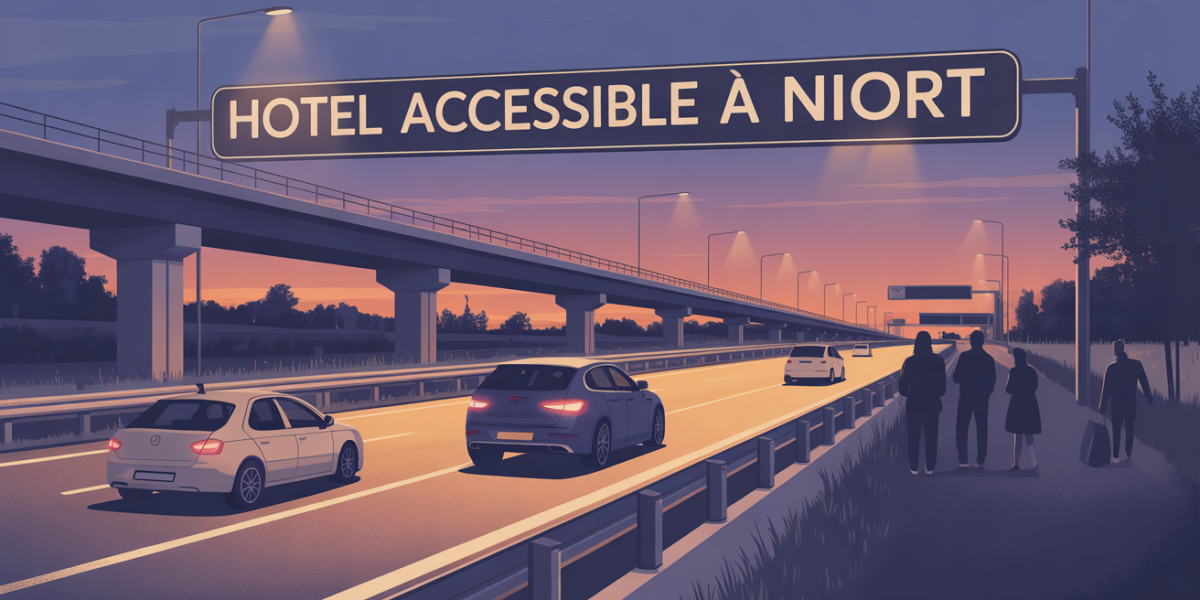 hotel accessible a niort autoroute nuit lumineux