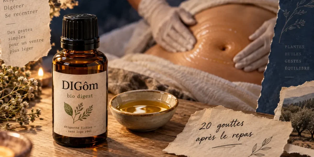 Huile essentielle dig : bienfaits digestifs, dilution et précautions d’emploi