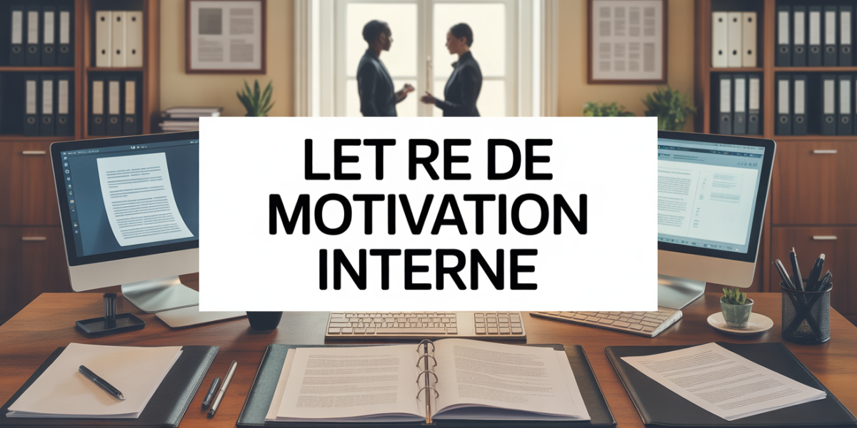Bureau professionnel et document lettre de motivation interne