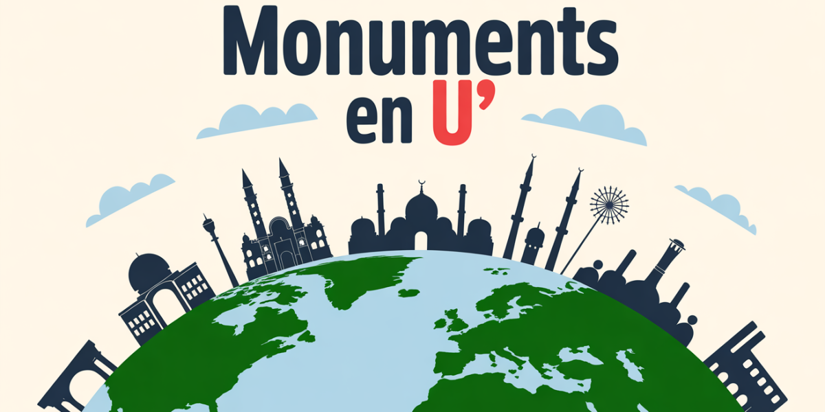Illustration SEO monuments commençant par U