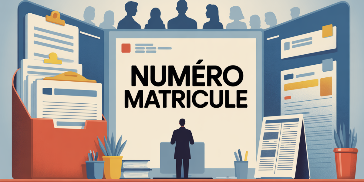 illustration dossier administratif numero matricule