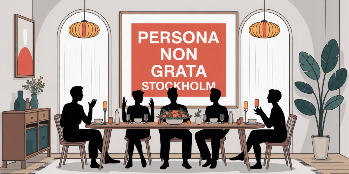 Table festive Persona Non Grata Stockholm interieur moderne artistique