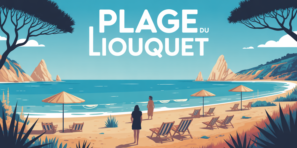 Plage du Liouquet méditerranée avec galets falaises et mer turquoise